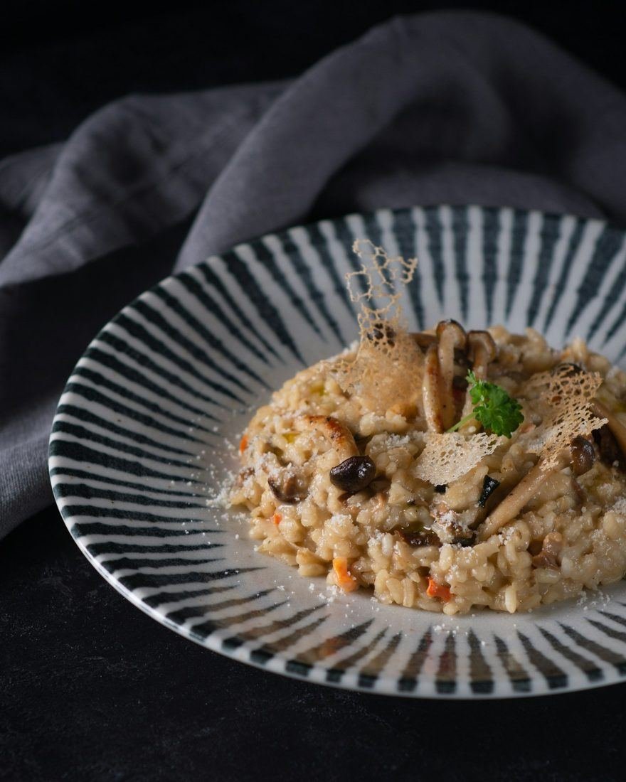 Risotto aux champignons et parmesan